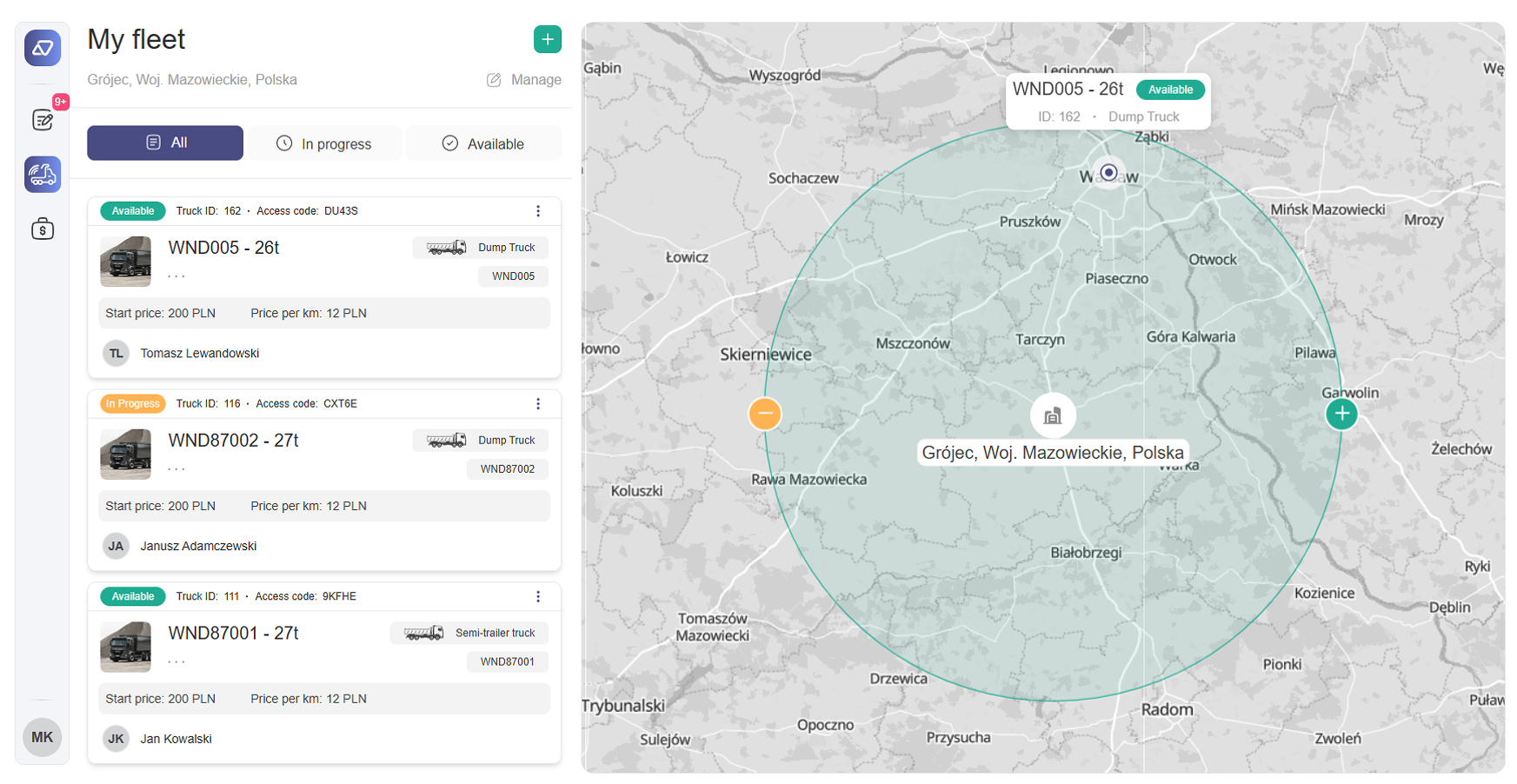 Set up your fleet — illustration (step 1)